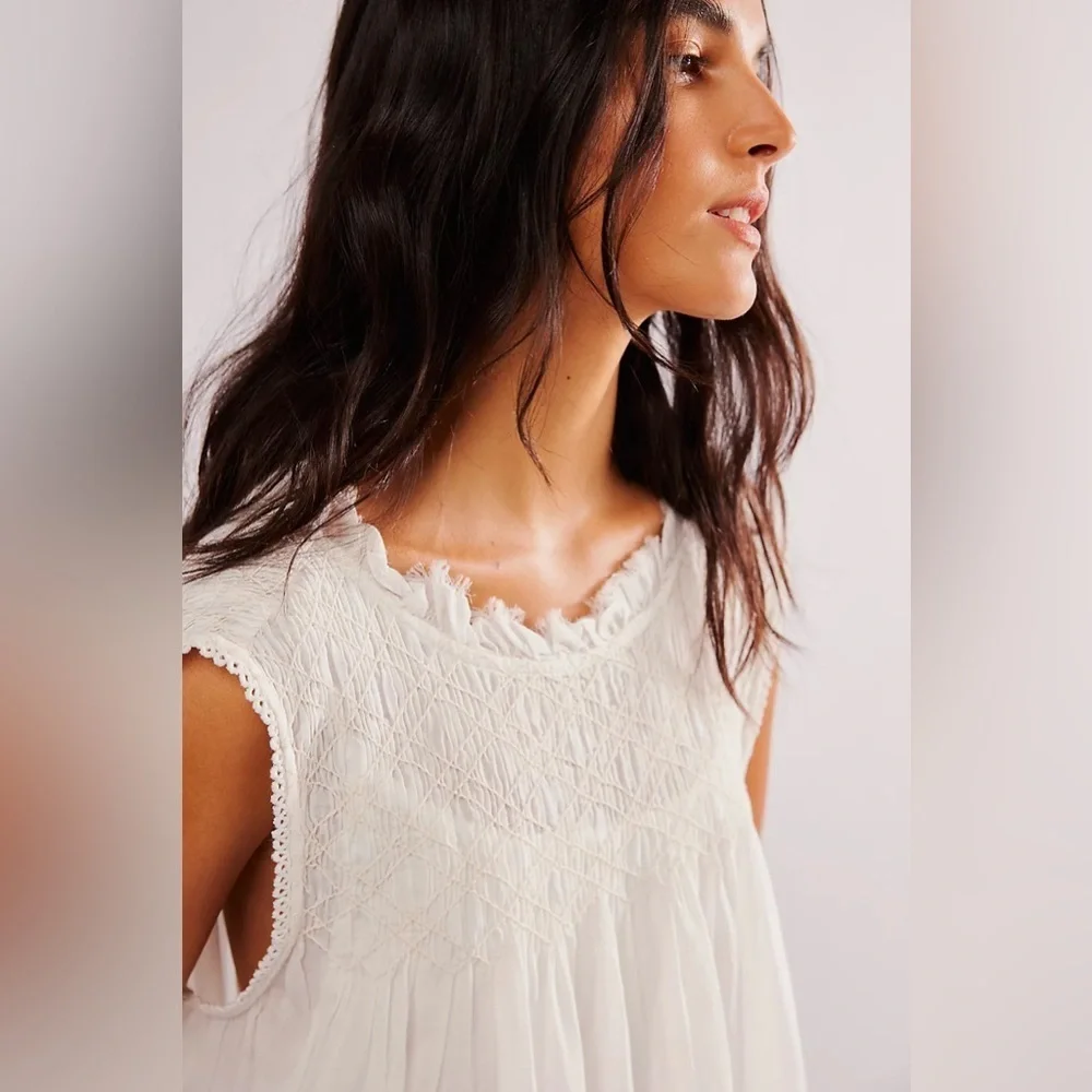 Free People Shea Solid Mini ivory